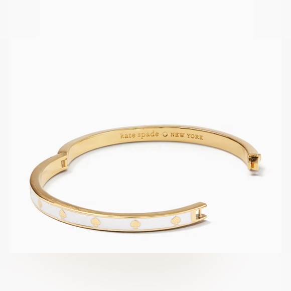 Kate Spade Spot The Spade Enamel Hinged Bracelet NWT - Picture 3 of 3